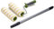 Colorus Malerset Farbroller mit Teleskopstange | 2 x Farbwalze 25 cm | Malerwalze Malerrolle Bügel Soft-Griff | Teleskopstab 0,80-1,30 | Farbwalze mit Teleskopstange für Wandfarbe