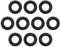 ECSiNG 10 Pezzi O-Ring Per Idropulitrice Lavatrice Per Auto Ad Alta Pressione Spina Rapida In Gomma Compatibile Con Bosch AQT Accessori Per Idropulitrice