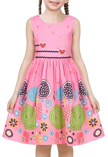 Sunny Fashion Robe Fille Pourpre Rose Fleur Double Nœud Papillon Partie Enfants Robe d'été 4-12 Ans