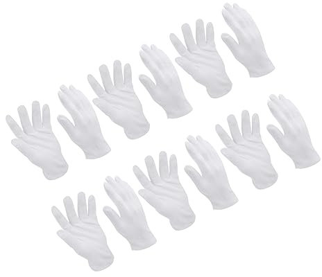 ULTECHNOVO 10paare Baumwollhandschuhe Weiss Xl Atmungsaktiv Und Bequem Für Gartenarbeit Reinigung Industriearbeiten Und Party-etikette-handschuhe Schutzhandschuhe Für Innen Und Außenbereich