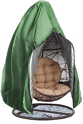 Wasserdichte Abdeckung für Terrassen-Hängesessel mit Reißverschluss, schützt Ihre Rattan-Hängemöbel, Gartenmöbel, 231 x 200 cm