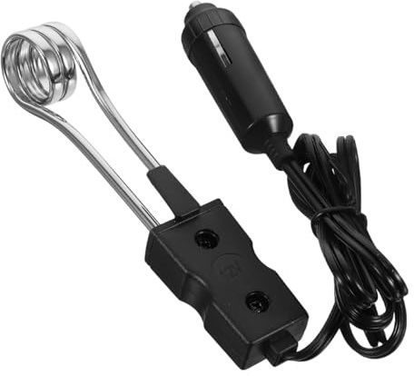 Immersion Water Heater Electric Camping Accessories 12-Volt Beverage Heater for Tea Coffee for Travel Vehicle Use