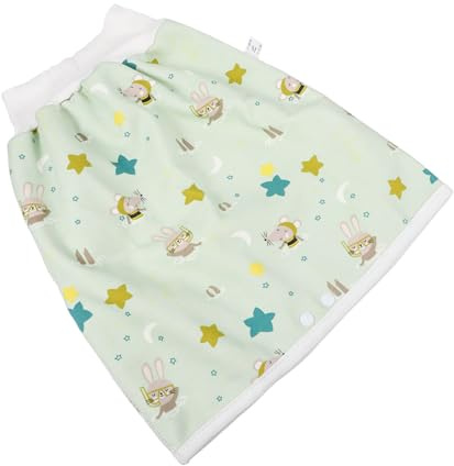 Milisten Pantaloni Impermeabili per Ragazzo Ragazza in Cotone Pellicola Tup, Design Comodo e Fibbia Nascosta, per Training al Vasino, Colore Verde