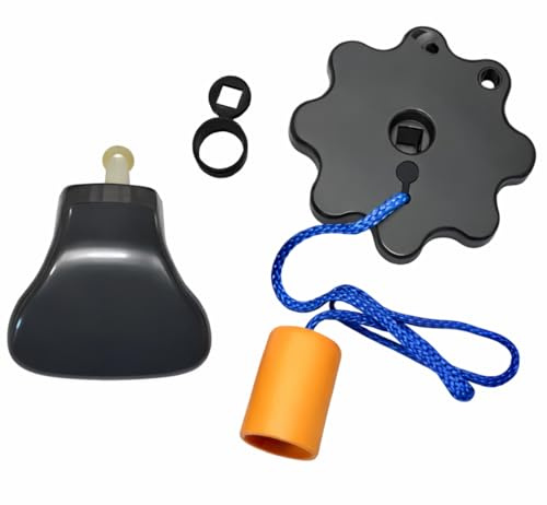 GARADOR GAR0135 Standard Garage Door Handle Set with Blue Cord, Also fits hormann Series 2000 Doors.