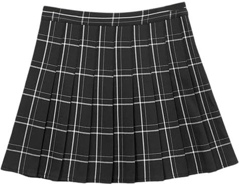 lozssnigzi Gonna Corta Donna, Minigonna a Pieghe Invernale Kilt Linea a Tinta Unita Casual Gonna Alta Vita College Skirt Corta Y2k