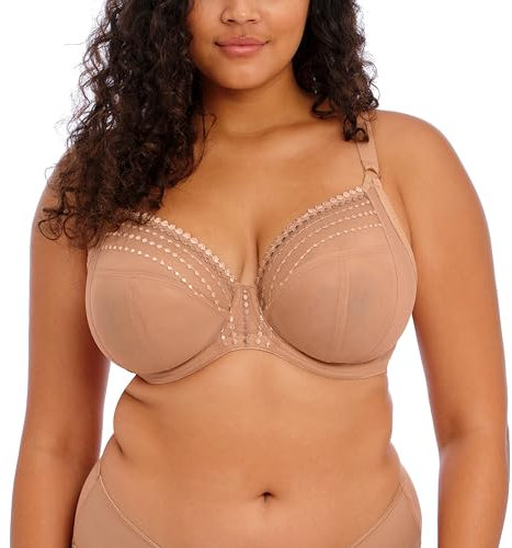 Elomi Women's Plus Size Matilda Underwire Plunge Bra, Caffe Au Lait, 36G