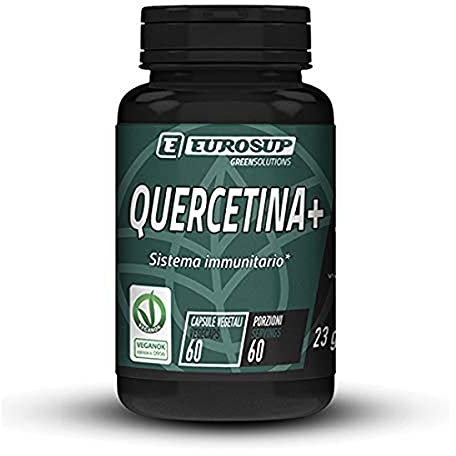 EUROSUP QUERCETINA+ - 60 compresse da 200 mg di quercetina - Supporta le naturali difese immunitarie dell’organismo - Azione antiossidante – Vegan
