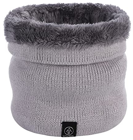 TAGVO Bufanda Invierno para Hombre Mujer Lana Snood Calentar de Punto Bufanda Tubular Cuello - Esqui Moto Ciclismo Snowboard Running