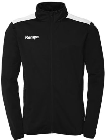 Kempa Herren Emotion 27 Poly Sport-Jacke, Schwarz/Weiß, L EU