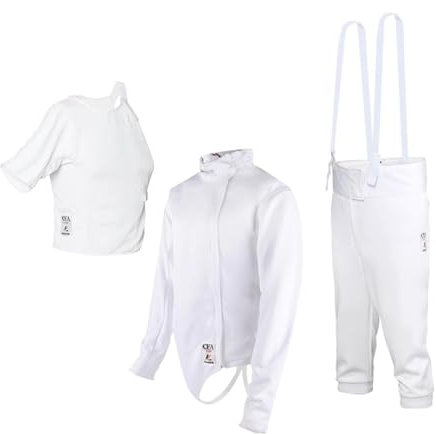 lyxamjrzyp 450N Fechtanzug Wettkampf, Fechtschutzanzug für Kinder und Erwachsene, für Florett Degen Säbel – Rechte Hand(5)