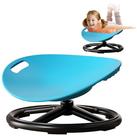 HAMON Sedia sensoriale per l'equilibrio, sedia rotante per autismo, sedile girevole a 360°, sedia girevole sensoriale per bambini con ADHD, attrezzatura per autismo, comoda per sdraiarsi, sedersi e