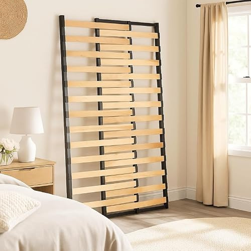 SEDAC Sommier Extensible - Sommier Modulable 1 à 2 Places 84-156 cm, 27 Lattes Multiplis – Lit Gain de Place, Compact, Idéal Studio et Lit d’Appoint