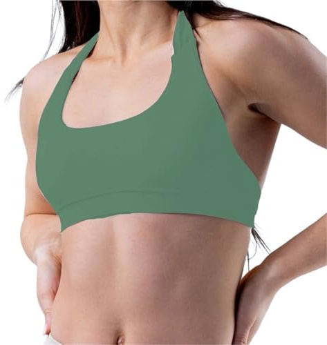 Tränings- och sport-BH:ar, Dam Sport BH Halter Topp Högt stöd Push-up Öppen rygg Yoga Workout Multicolor XS-XL(Color-23,XS)