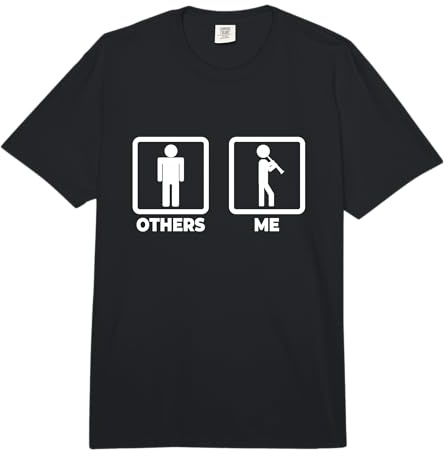 Stickfigures de la Clarinette Enthousiaste de la Clarinette Comfort Colors Adult Heavyweight T-Shirt
