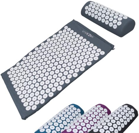 Vivezen - Tapis et coussin d'acupression 67 x 42 cm + sac de transport - Plusieurs coloriss