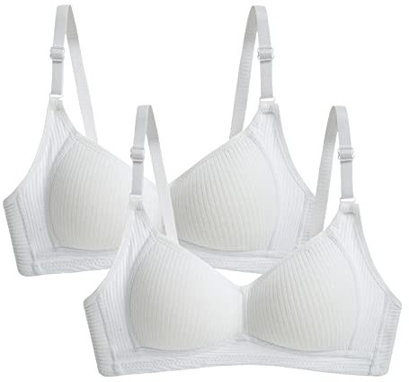 2PC Soutien-Gorge Femme Grande Taille Mode de Levage en Dentelle, Bralette de Levage de Confort Mince et Push Up Sans Armature Bra nu Pas Cher Bretelles réglables lingerie