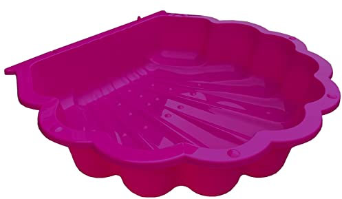 TikTakToo - Conchiglia per sabbia e acqua, sabbiera senza copertura (1 pezzo), colore grigio chiaro