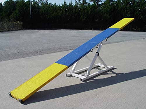 9' Dog Agility Teeter (See-Saw), Aluminium with Rubber Surface