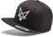 Flexfit Snapback Cap : Wüstenfuchs - 3D Stick - Kappi mit Fuchs Herren & Damen Baseball Cap Kappe Mütze Outdoor Wald-Tiere Wander (Black/Black)