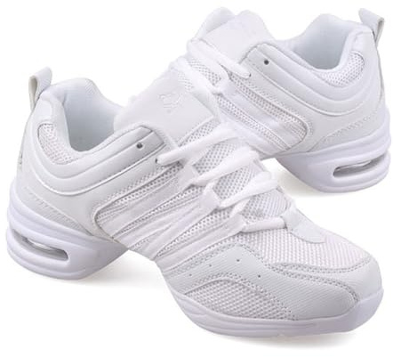SerendipitousWhisper Chaussures De Danse Aérobic Chaussures de Jazz Cheerleading Fitness Chaussures Gymnastique Dance Sneakers De Compétition Respirant Confort Soft Soin Chaussures