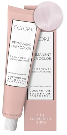 COLOR.IT by BM - Permanente Haarfarbe in Salonqualität, 100ml (11SV Extra Lichtblond Silber Violett, 1er Pack)