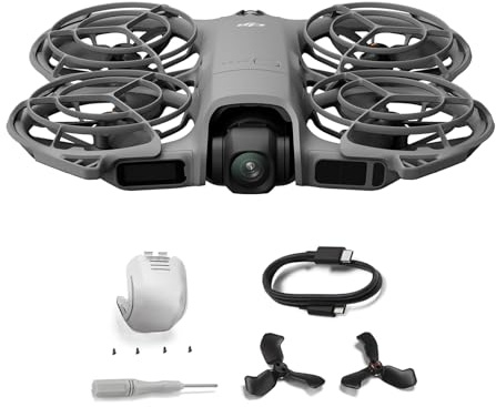 DJI Neo 2 (drone singolo), leggero e pieghevole, decollo e atterraggio dal palmo della mano, controllo con gesti, ActiveTrack (Neo 2 Combo)