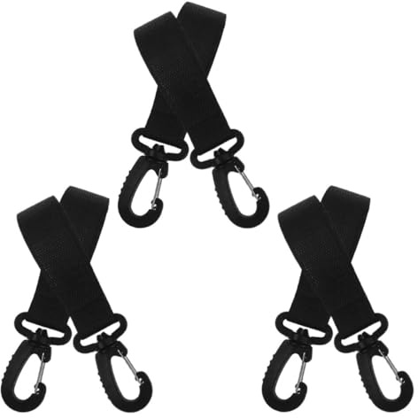 HONITANO 6 Ganci per Passeggini Clip Multiuso per Borse e Pannolini Materiali Resistenti senza Perforazione Adatti per Mamme Durante Passeggiate Shopping e Picnic