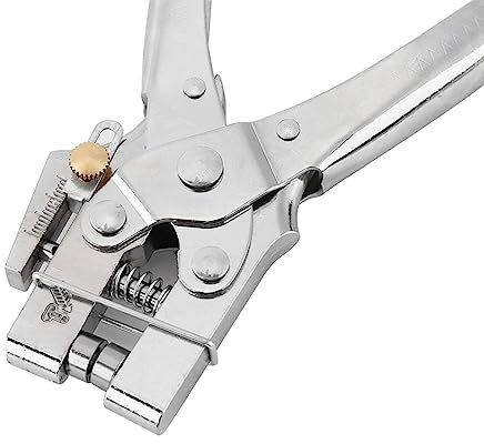 Pinza para crimpar con ojales Pinzas de agujero Herramienta de ajuste de ojales + 100 ojales huecos de presión fácil