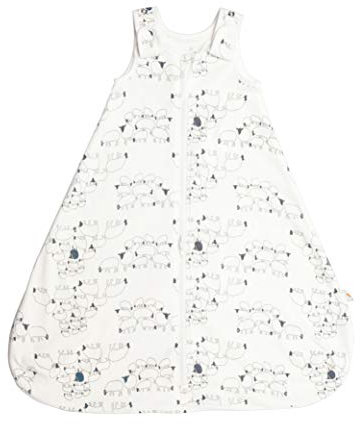 Ergobaby Baby-Schlafsack Neugeborene Größe 56 Sommer Baumwolle, Sommerschlafsack 0-6 Monate 0.5 TOG, Sheep