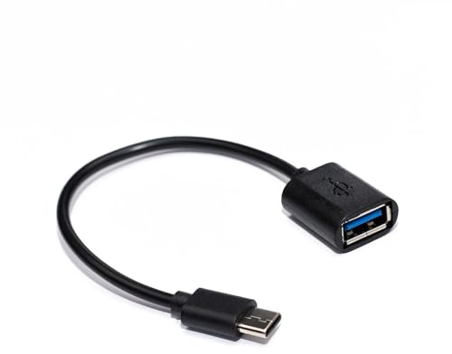 Fertuo OTG Kabel Typ C zu USB 3.1 Kompatibel mit Samsung Galaxy Tab A11 / A9 / A8 / A7 / A6 / S11 / S10 Lite / S9 / S8 / S7 / S6 / mit iPhone 17/16 / Redmi Note 15 Pro/Galaxy S26, 18cm, Schwarz