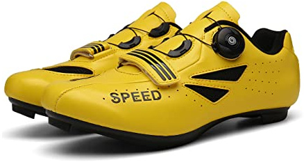 Webrosistol Chaussures SPD VTT Adulte Hommes Femmes Respirant Cuir Supérieur Chaussure Velo Route Antidérapantes Nylon Semelle