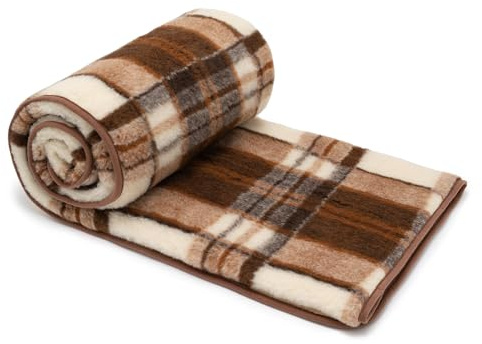 Best Wool Manta de Lana Merino 200x200 cm - Mantas para Sofa de 100% Lana de Oveja Merina - Peso 500g/m2 - Material Transpirable