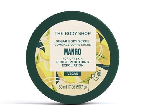 The Body Shop SUGAR BODY SCRUB MANGO For Dry Skin Rich & Smoothing Exfoliation VEGAN 50 ml
