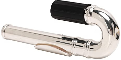 Metal Flute Head Joint,Flute Curved Head Joint Mouthpiece Woodwind Instrument Accessories Musical Instrument Accessories