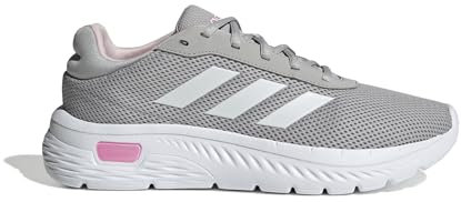 adidas Mujer Cloudfoam Comfy Shoes, Grey Two/Cloud White/Clear Pink, 39 1/3 EU