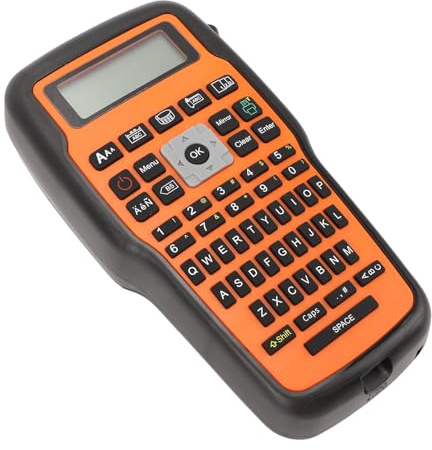 TOPINCN Label Maker Machine, Portable Handheld Label Maker Thermal Transfer Printing Mini Label Maker, Handheld Labeler Pocket Label Printer with Keyboard for Office Home Organization