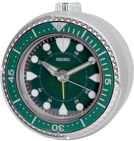 Seiko Clocks Wecker Silber-grün