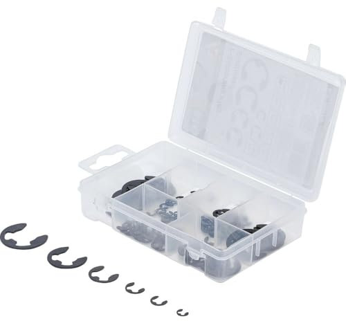 BGS Diy 88174 | Surtido de anillos de seguridad en E | 3 - 15 mm | 94 piezas