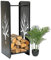 Cheminée Étagère en bois 10-1470 Cheminée Support en bois 100 cm à bois pour cheminée