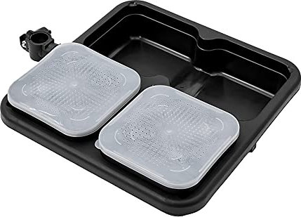 Westlake Bait Box Side Tray with 2 Bait Tubs, Waiter Style Side Tray, Fishing Equipment