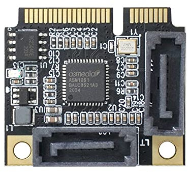 xiwai Mini PCI-E PCI Express vers SATA 3.0 Dual Ports Adaptateur Convertisseur Carte d'extension de disque dur