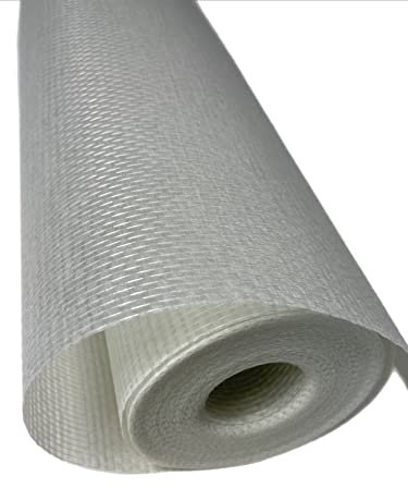 VaGo Fibreglass Wallpaper 1 x 25 m² Fibreglass Fabric Double Chain Coarse Glass Fabric Wallpaper