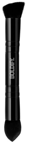 BOLDIFY Pinceau Double Embout pour Poudre Capillaire – Pinceau de Précision avec Embout Éponge pour un Estompage Parfait – Idéal pour Corriger la Ligne des Cheveux, Contourner et Retoucher les Racines