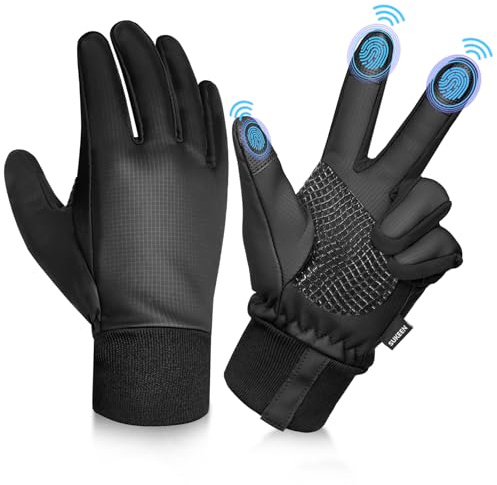 Sukeen Guantes de invierno para niños y niñas, color negro