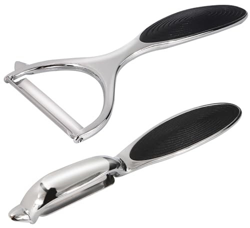 2 Pezzi Pelapatate, Pela, Sbucciatore, con lama affilata in acciaio inox e manico antiscivolo, cucina, accessori da picnic, per frutta e verdura