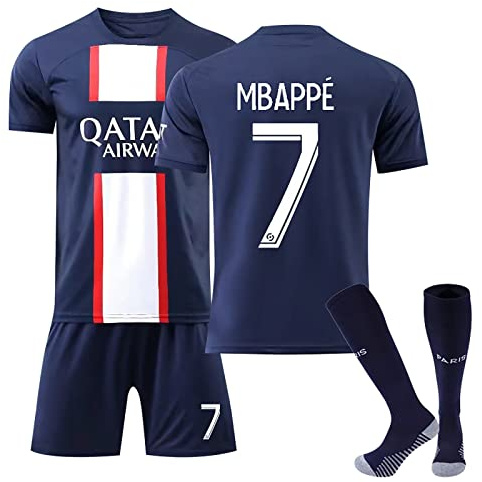 Generic Kids Football Kit 24/25 Home/Away Boy's Soccer Jerseys, Shorts and Socks Set for Boys Youth (2-13 Years)