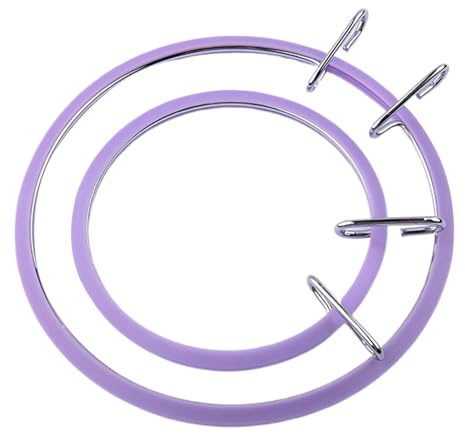 Aro de bordado, aro de zurdo, cobertizo de tensión ajustable, juego de accesorios de costura y manualidades, diseño versátil para proyectos creativos, manualidades, fabricación de coronas de