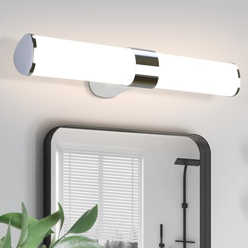 Homefire LED Spiegelleuchte Bad Spiegellampe 8W Badlampe Wand 40CM Chrom