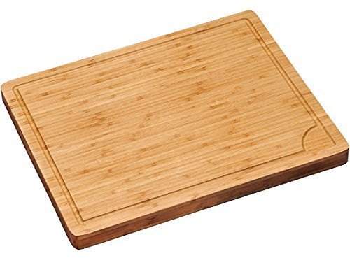 Kesper Tranchierbrett Profi aus Bambus, Braun, 45 x 36 x 3.3 cm, Natur
