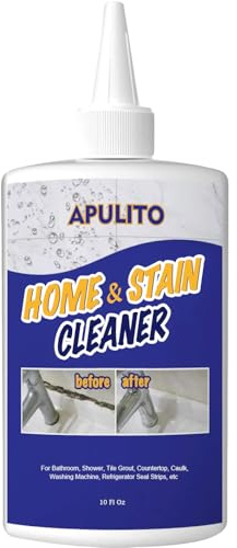 APULITO Household Cleaner Gel for Bathroom Shower Kitchen Tile Grout, Sinks Countertops 10 Fl Oz (Pack of 1)